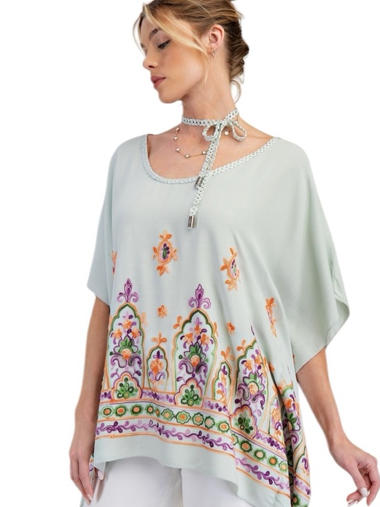 easel Tops - 0030:  EASEL NWT TOP SAGE (H28)